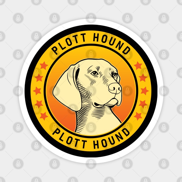 Plott Hound Dog Portrait Magnet by millersye